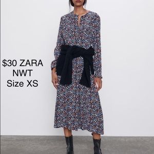 Zara floral printed dress